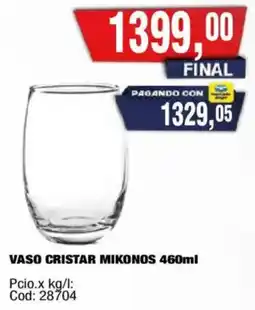 Maxiconsumo Cristar vaso mikonos oferta