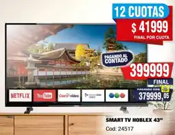 Maxiconsumo Noblex smart tv 43" oferta
