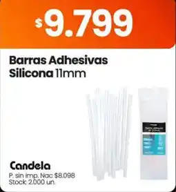 Changomas Candela barras adhesivas silicona 11mm oferta