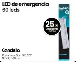 Changomas Candela led de emergencia oferta