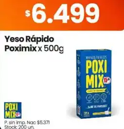 Changomas Poximix yeso rápido oferta