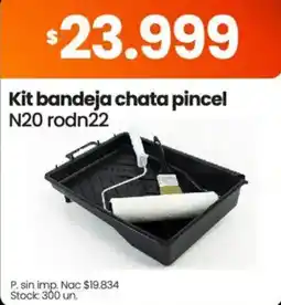 Changomas Kit bandeja chata pincel oferta