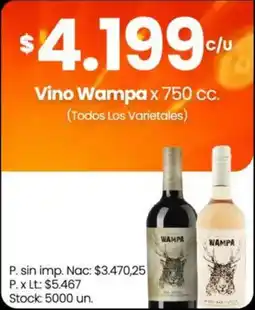 Changomas Wampa vino oferta
