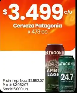Changomas Patagonia cerveza oferta