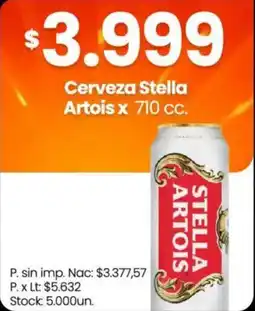 Changomas Stella artois oferta