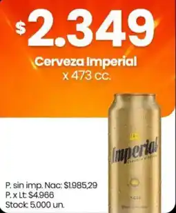 Changomas Cerveza imperial oferta