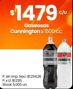 Changomas Cunnington gaseosas oferta