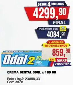 Maxiconsumo Odol crema dental oferta