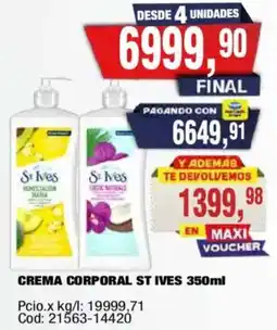 Maxiconsumo St Ives crema corporal oferta