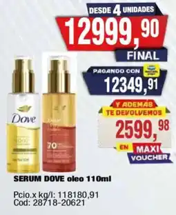 Maxiconsumo Dove serum oleo oferta