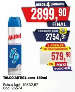 Maxiconsumo Aktiol talco aero oferta