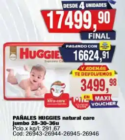 Maxiconsumo Huggies pañales jumbo oferta