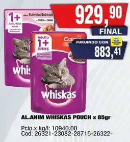 Maxiconsumo Whiskas pouch oferta