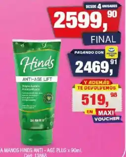 Maxiconsumo Hinds anti-age lift oferta