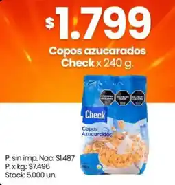 Changomas Check copos azucarados oferta