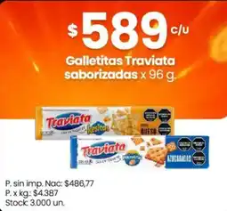 Changomas Traviata galletitas saborizadas oferta