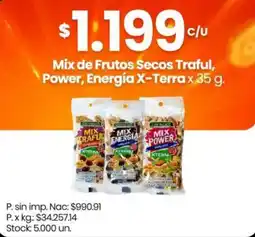 Changomas Traful mix de frutos secos power energía x-terra oferta
