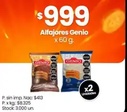 Changomas Genio alfajores oferta