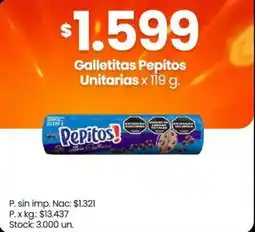 Changomas Pepitos! galletitas oferta