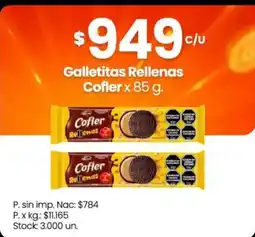 Changomas Cofler galletitas rellenas oferta