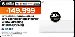 Changomas Samsung aire acondicionado inverter oferta