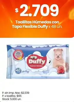 Changomas Duffy toallitas húmedas con tapa flexible oferta