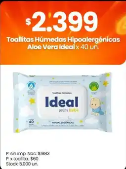 Changomas Ideal toallitas húmedas oferta