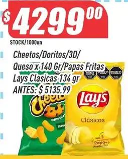 Supermercados Comodin Cheetos/Doritos/3D/Queso oferta