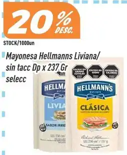 Supermercados Comodin Hellmanns mayonesa liviana/sin tacc oferta