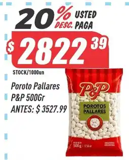 Supermercados Comodin P&P poroto pallares oferta