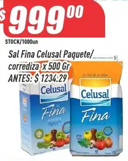 Supermercados Comodin Celusal sal fina oferta