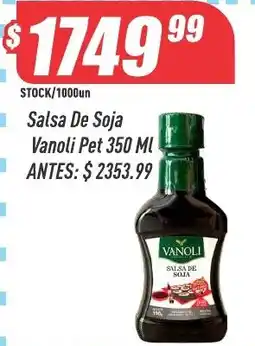 Supermercados Comodin Vanoli salsa de soja oferta