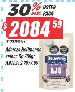 Supermercados Comodin Hellmanns aderezo selecc dp oferta