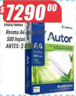 Supermercados Comodin Autor resma a4 oferta