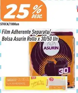 Supermercados Comodin Asurin film adherente separata oferta