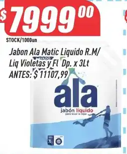 Supermercados Comodin Ala jabon liquido oferta