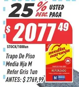 Supermercados Comodin Media naranja trapo de piso oferta