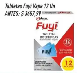 Supermercados Comodin Fuyi tabletas insecticidas oferta