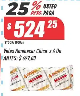 Supermercados Comodin Velas Amanecer Chica oferta