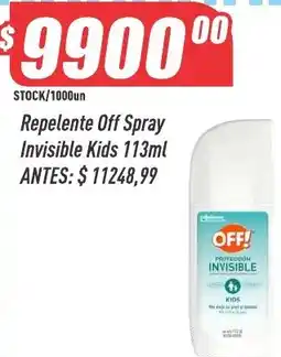 Supermercados Comodin Off repelente off spray invisible kids oferta