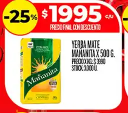 Supermercados DIA Mañanita yerba mate oferta