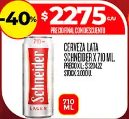 Supermercados DIA Schneider cerveza lata oferta