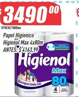 Supermercados Comodin Higienol papel higienico higienol max oferta