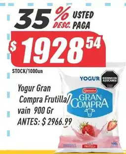 Supermercados Comodin Yogur Gran Compra Frutilla oferta
