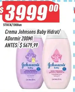 Supermercados Comodin Johnson's baby Crema Johnsons Baby Hidrat/ADormir oferta