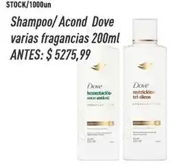 Supermercados Comodin Dove shampoo acond varias fragancias oferta