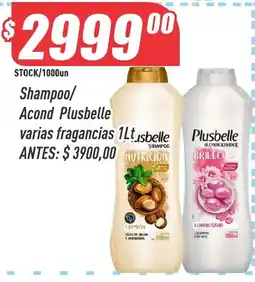 Supermercados Comodin Plusbelle shampoo/ acond plusbelle oferta
