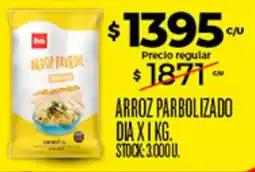 Supermercados DIA Dia arroz parbolizado oferta