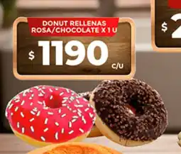 Supermercados DIA Donut rellenas rosa/chocolate oferta