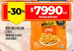 Supermercados DIA McCain papas smiles oferta
